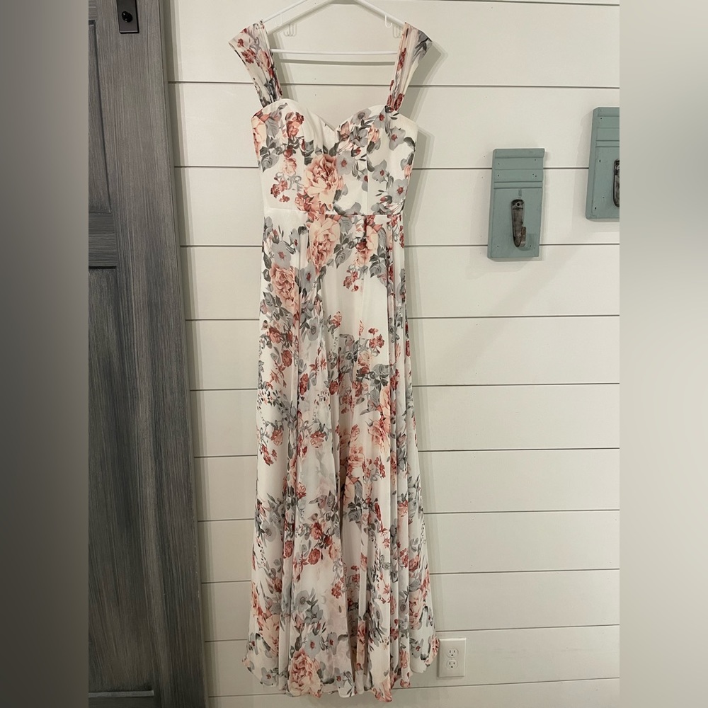 Kleinfeld floral sweetheart neckline dress